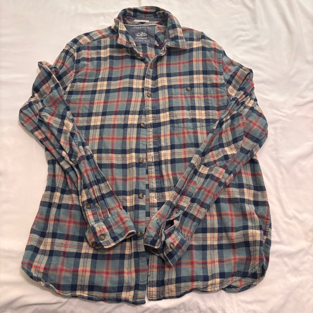 Denim & Flower Multicolor Plaid Button-Down Shirt